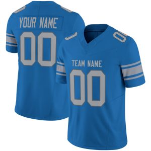Blue Gray Authentic Personalized Football Jersey