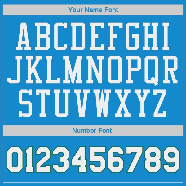 Blue White-Kelly Green Authentic Throwback Personalized Basketball Jersey - Image 4