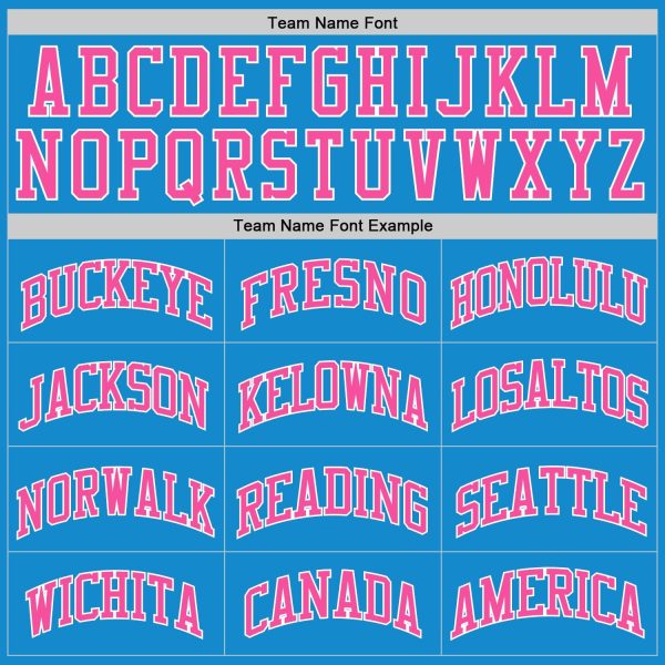 Blue Pink-White Authentic Throwback Personalized Basketball Jersey - Image 3