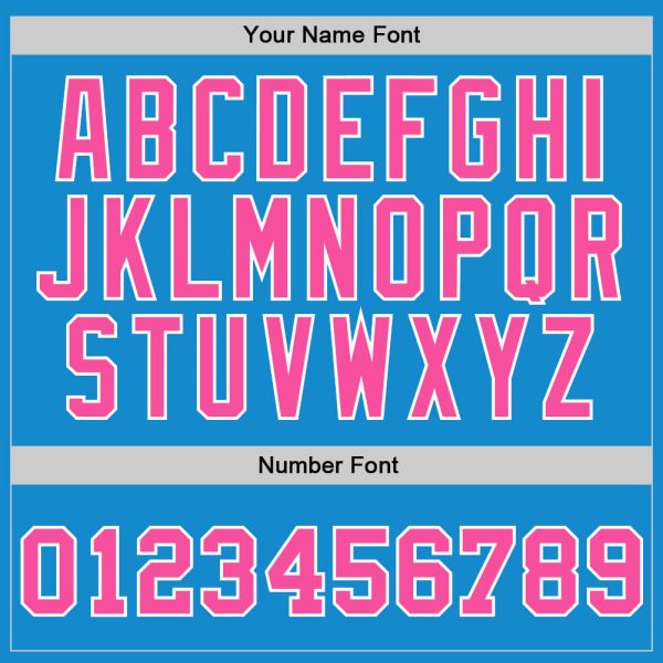 Blue Pink-White Authentic Throwback Personalized Basketball Jersey - Image 4
