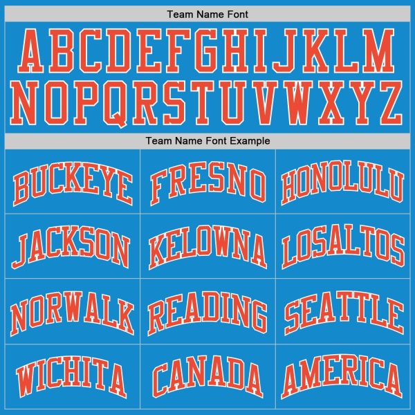 Blue Orange-White Authentic Throwback Personalized Basketball Jersey - Image 3