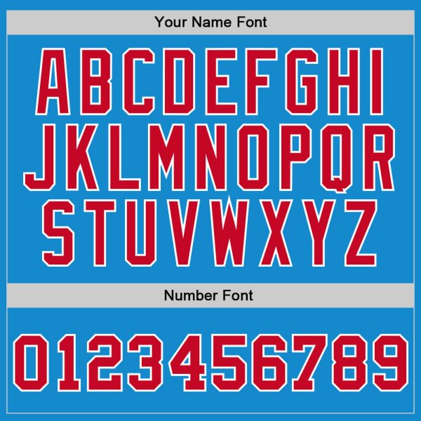 Blue Red-White Authentic Throwback Personalized Basketball Jersey - Image 4