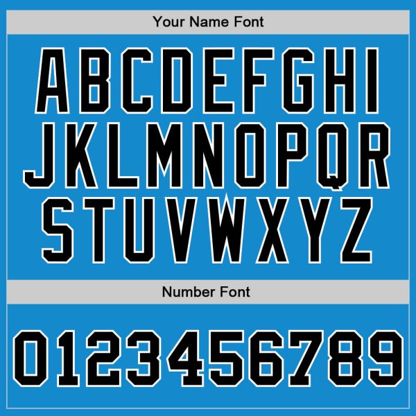 Blue Black-White Authentic Throwback Personalized Basketball Jersey - Image 4