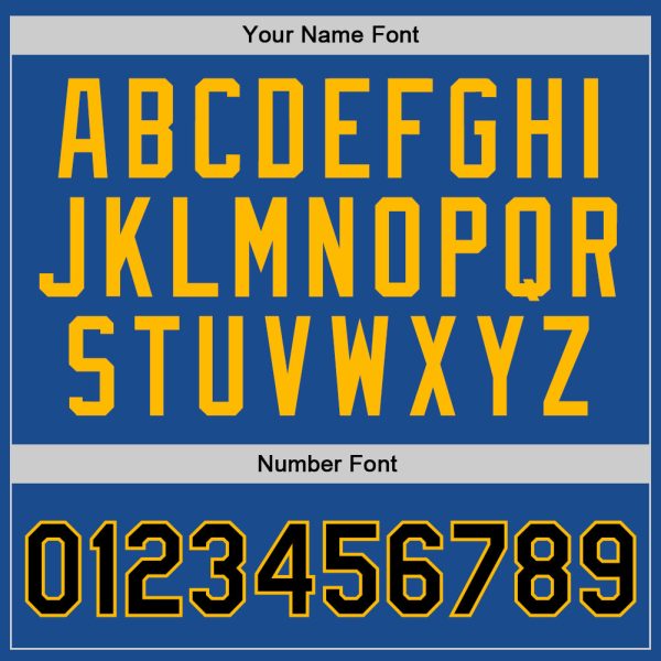 Blue Black-Gold Authentic Throwback Personalized Basketball Jersey - Image 4