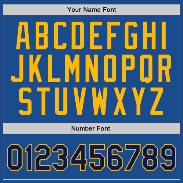 Blue Navy-Gold Authentic Throwback Personalized Basketball Jersey - Image 4