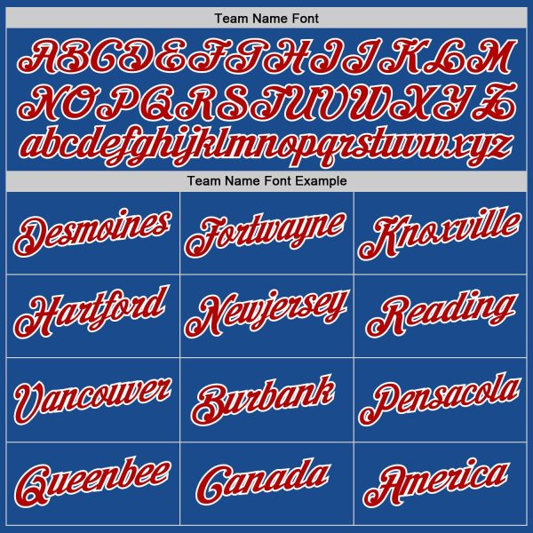 Blue Red-White Authentic Throwback Personalized Basketball Jersey - Image 5