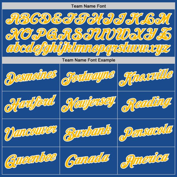 Blue Gold-White Authentic Throwback Personalized Basketball Jersey - Image 5