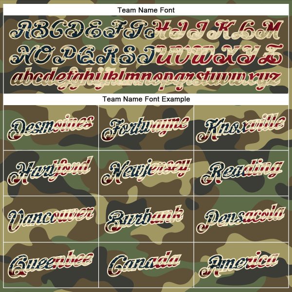 Camo Vintage USA Flag-Cream Authentic Salute To Service Personalized Basketball Jersey - Image 3