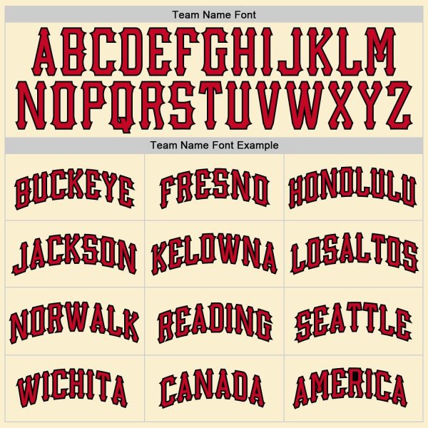 Cream Red-Black Authentic Throwback Personalized Basketball Jersey - Image 3