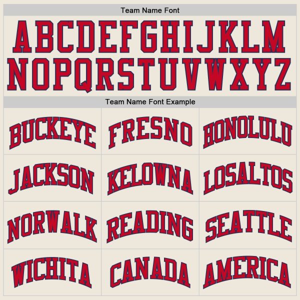 Cream Red-Navy Authentic Throwback Personalized Basketball Jersey - Image 4