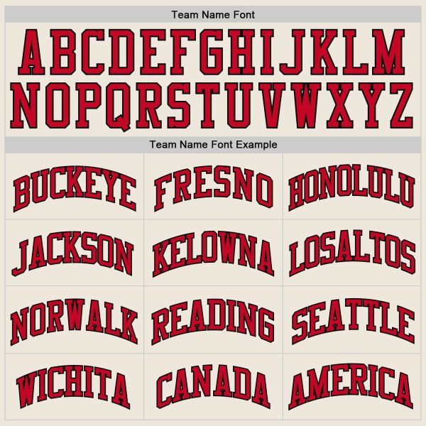 Cream Red-Black Authentic Throwback Personalized Basketball Jersey - Image 4