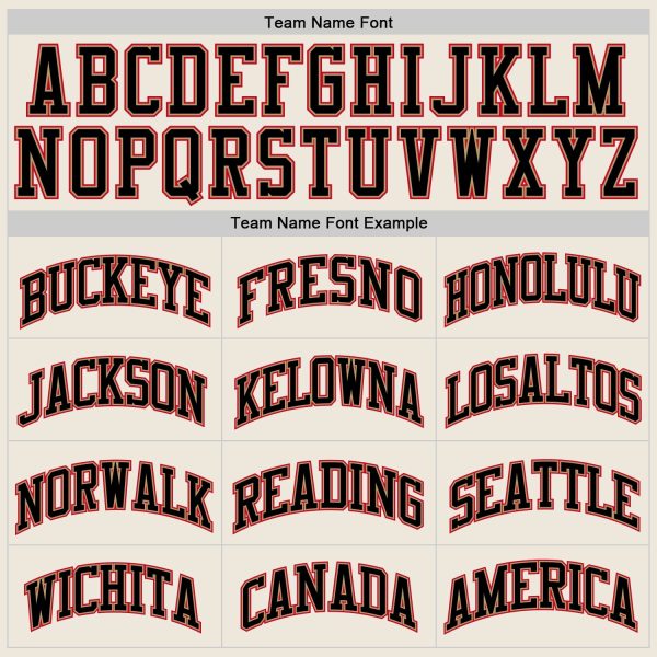 Cream Black-Red Authentic Throwback Personalized Basketball Jersey - Image 4