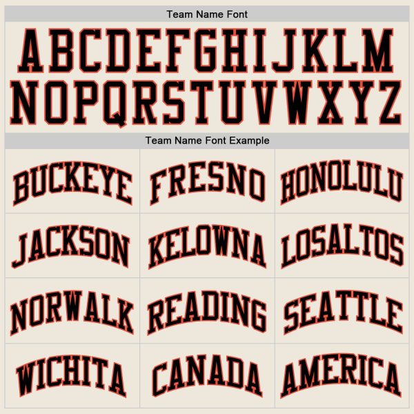 Cream Black-Orange Authentic Throwback Personalized Basketball Jersey - Image 4