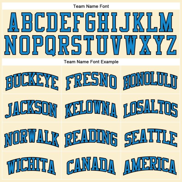 Cream Blue-Black Authentic Throwback Personalized Basketball Jersey - Image 3