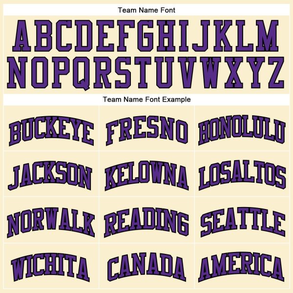 Cream Purple-Black Authentic Throwback Personalized Basketball Jersey - Image 3