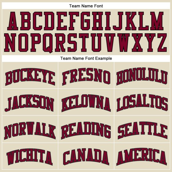 Cream Black Pinstripe Maroon Authentic Personalized Basketball Jersey - Image 3