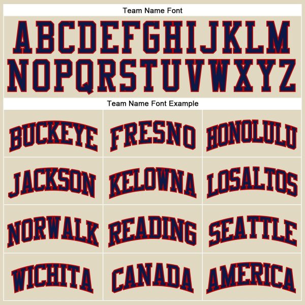 Cream Navy Pinstripe Navy-Red Authentic Personalized Basketball Jersey - Image 3