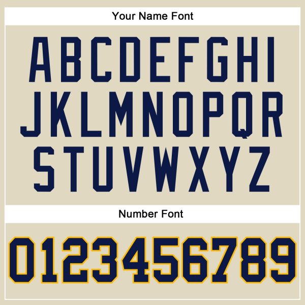 Cream Navy Pinstripe Navy-Gold Authentic Personalized Basketball Jersey - Image 4