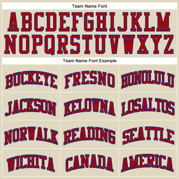 Cream Royal Pinstripe Red Authentic Personalized Basketball Jersey - Image 3