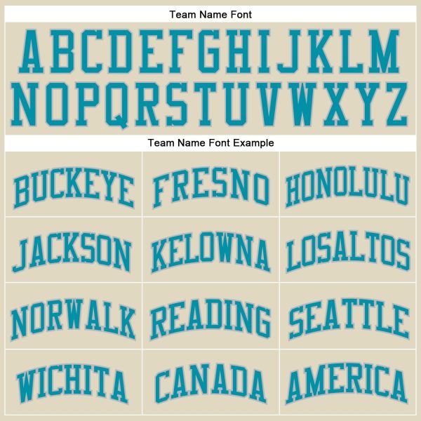 Cream Gray Pinstripe Teal Authentic Personalized Basketball Jersey - Image 3