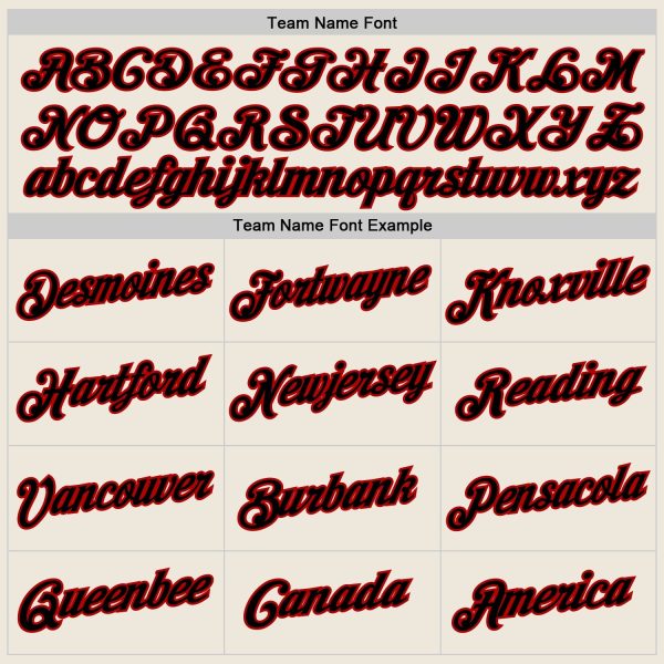 Cream Black-Red Authentic Throwback Personalized Basketball Jersey - Image 5