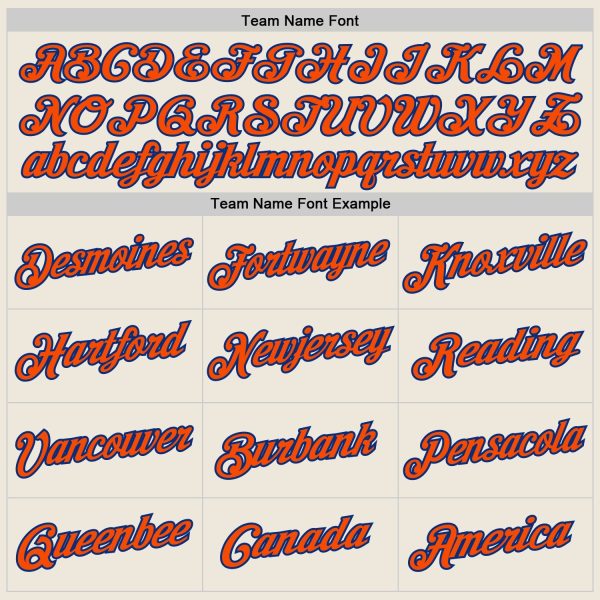 Cream Orange-Royal Authentic Throwback Personalized Basketball Jersey - Image 5