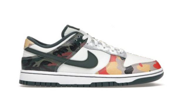 Dunk Low SE Sail Multi-Camo Unfading Sneaker - For Men