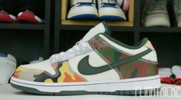 Dunk Low SE Sail Multi-Camo Unfading Sneaker - For Men - Image 2