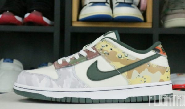 Dunk Low SE Sail Multi-Camo Unfading Sneaker - For Men - Image 3