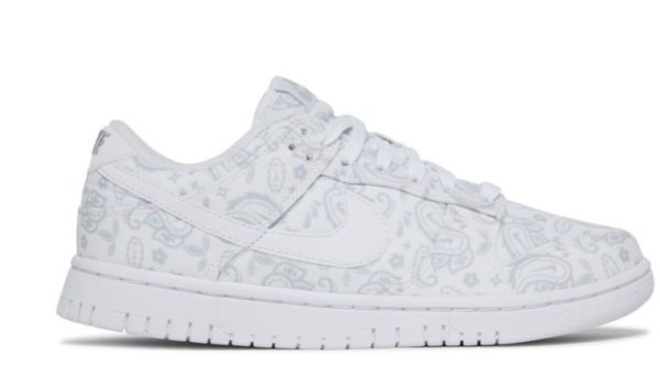 Dunk Low White Paisley Classic Kicks - Drop