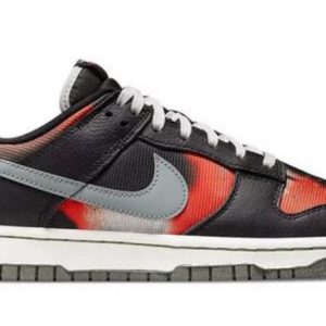 Dunk Low 'Graffiti' Black Red Classic Kicks - Iconic