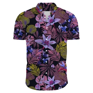 Hawaiian Shirt for Men with Tropical Beach Print - Summer Vacation Shirt for Casual Wear