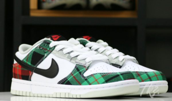 Dunk Low Plaid Unfading Sneaker - Drop - Image 3