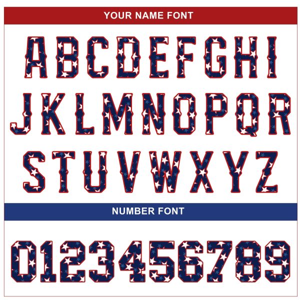 Red - Royal Stars & Stripes Texas Style Personalized Baseball Jersey - Image 5