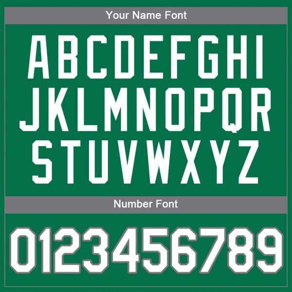 Kelly Green White-Gray Authentic Personalized Baseball Jersey - Image 3