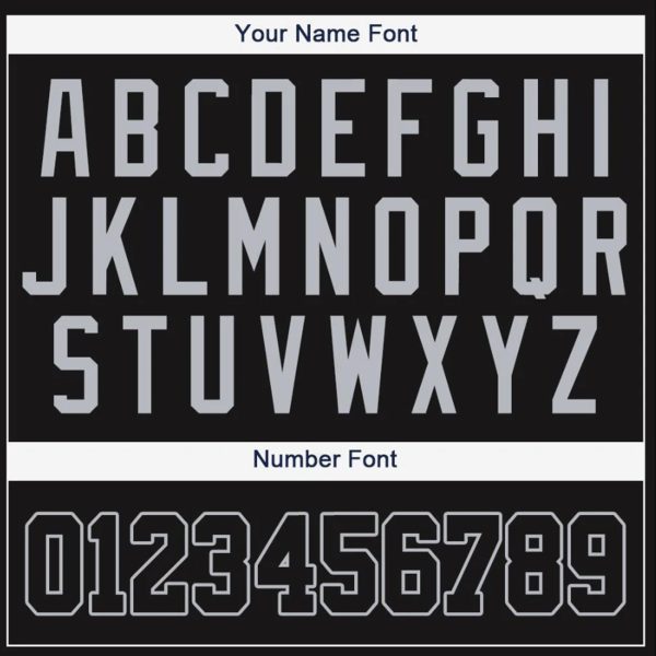 Black Gray Personalized Baseball Jersey - Image 5