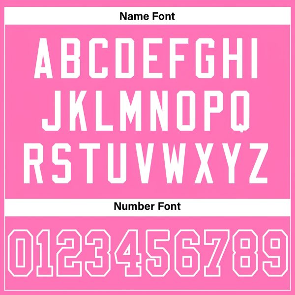 Pink Pink-White Authentic Personalized Football Jersey - Image 3