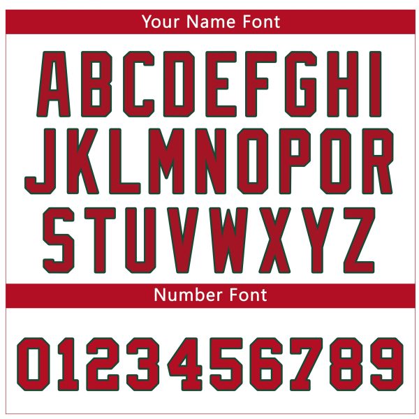 White - Red Personalized Baseball Jersey - Image 5