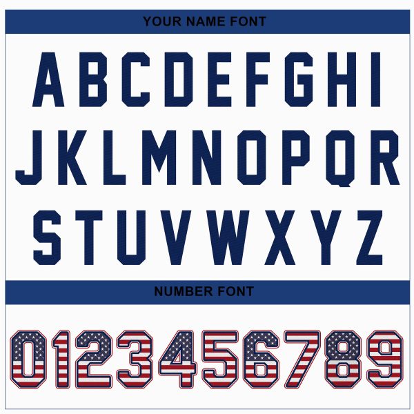 White Alternate America Flag Personalized Baseball Jersey - Image 5