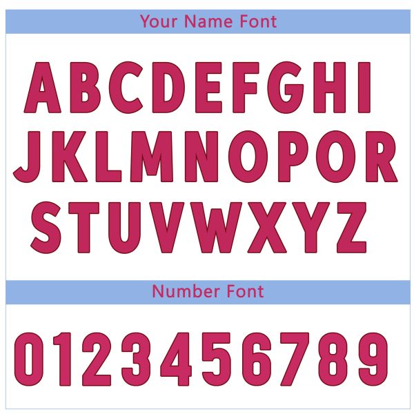 White Light Blue - Pink Personalized Baseball Jersey - Image 5