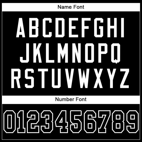 Black Black-White Authentic Personalized Football Jersey - Image 3