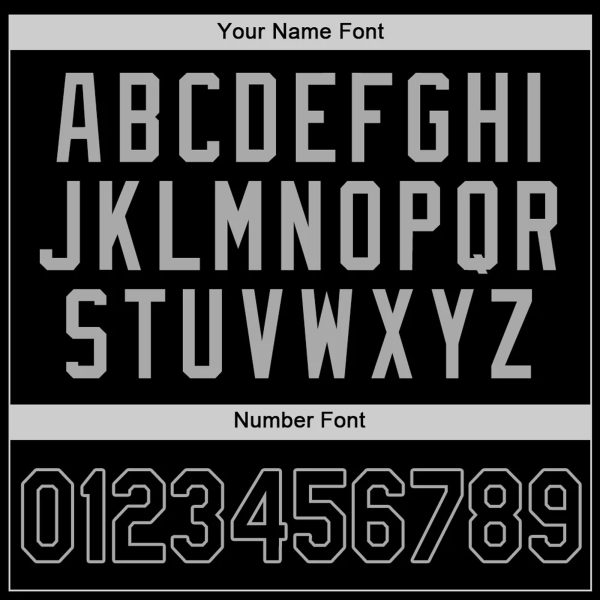Black Black-Gray Authentic Personalized Baseball Jersey - Image 3
