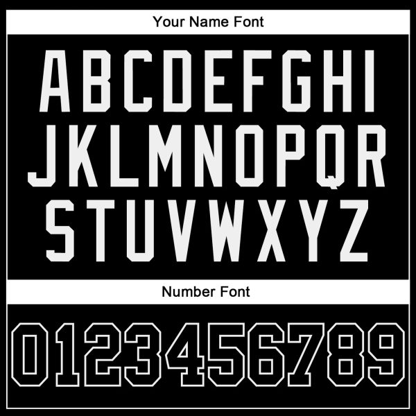 Black Black-White Authentic Personalized Baseball Jersey - Image 3
