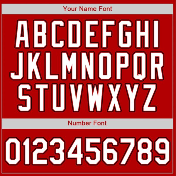 Red White-Black Authentic Personalized Baseball Jersey - Image 4