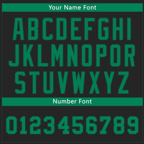 Green - Black Personalized Baseball Jersey - Image 5
