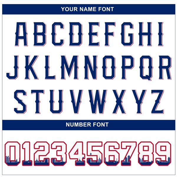 White Royal San Antonio Texas Pattern Personalized Baseball Jersey - Image 5