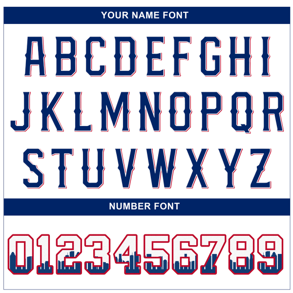 White Royal Houston Texas Pattern Personalized Baseball Jersey - Image 5