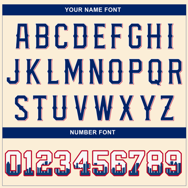 Cream Royal Houston Texas Pattern Personalized Baseball Jersey - Image 5