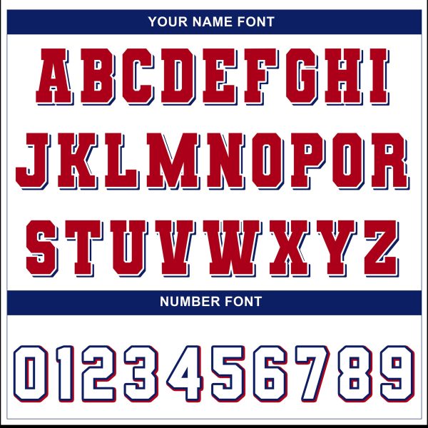 Royal Alternate White Texas Flag - Personalized Football Jersey - Image 4