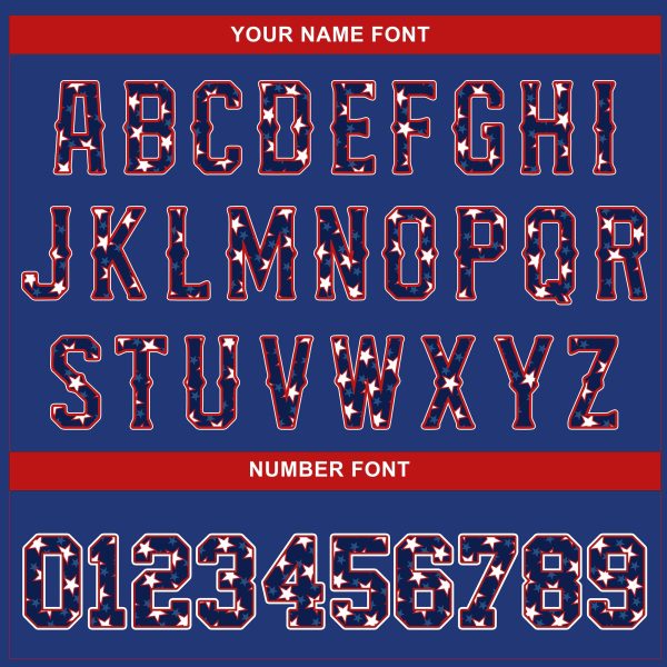 Royal Stars & Stripes Texas Style Personalized Baseball Jersey - Image 5